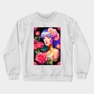 Young Agatha Christie Retro Art Crewneck Sweatshirt